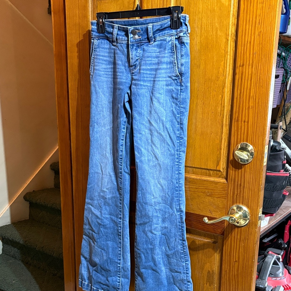 American Eagle Outfitters Light Blue Flare Jeans